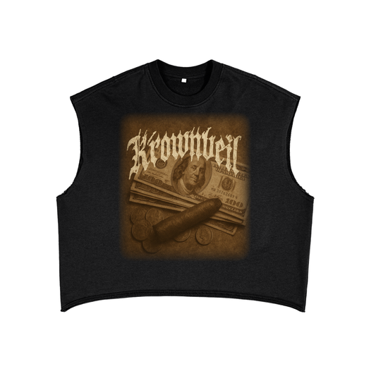Krownveil Money Boxy Tank Top